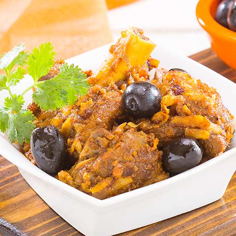 COCONUT OLIVE LAMB FRY