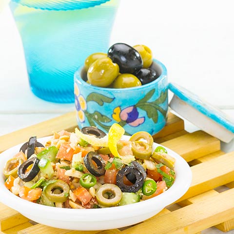 PEANUT AND OLIVE CHAAT