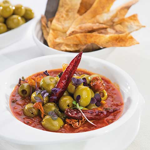 TOMATO CHUTNEY WITH GREEN OLIVES FROM SPAIN